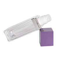 Mini bouteille de Mousse nettoyante pour cils, 40Ml, 50 Ml, 4 Oz, 150Ml, pompe à Mousse violette givrée, bouteille de shampoing pour cils