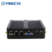 Mini PC Industrial Portátil N2830 sin Ventilador de Bajo Consumo al Mejor Precio, Win7/8/10 Linux Ubuntu, 4/8 GB, SSD 128 GB, LAN Dual