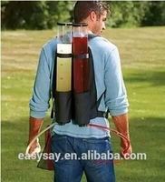 Distributeur de bière portable à double tube 3L avec sac isotherme en carton pour fêtes et festivals en extérieur