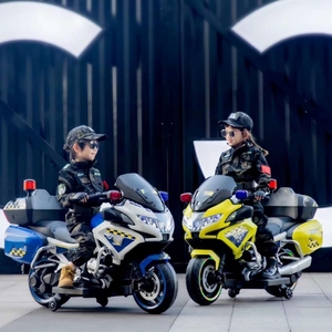 Grande Moto <span class=keywords><strong>de</strong></span> <span class=keywords><strong>Police</strong></span> Électrique pour Enfants <span class=keywords><strong>de</strong></span> 2 à 8 Ans, Tricycle Sport Éducatif avec Batterie 6V et Lumières EVA pour Utilisation en Extérieur - Product Image 4