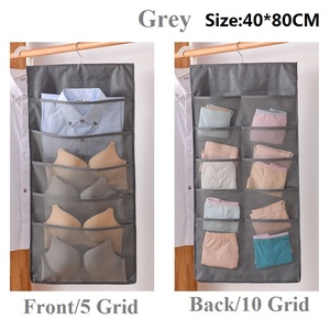 Sac de rangement suspendu double face portable pour livres de placard et organisateur de sous-vêtements pour les voyages et la salle de bain - Product Image 6