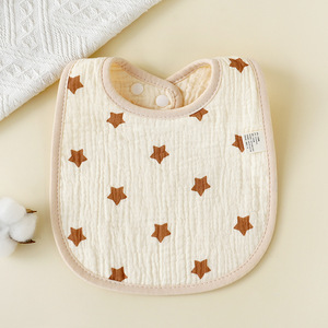 Baberos Profesionales para Bebé, 100% Algodón Muselina, con Cierre a Presión, 6 Capas, Súper Suaves, Forma de U, para Recién Nacidos, para Comer y Babear - Product Image 4