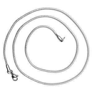 Corrente de Colar em Aço Inoxidável HP199 em Forma de Cobra Quadrada, Corrente de Aço Titânio para Homens e Mulheres, Adequada para Fazer Joias DIY - Product Image 4