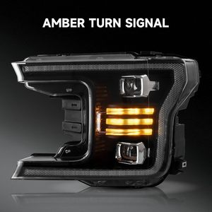 Projecteurs de phares LED VLAND F150 pour modèles F-150 2018-2020 XL/XLT/Lariat/Platinum, boîtier noir - Product Image 5