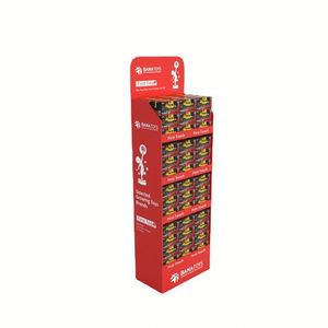 OEM Product Display Stands Light Bulb Display Stand Foldable Corrugated Supermarket Shelf Hanging <b>Hook</b> Cardboard Display Rack - Product Image 2