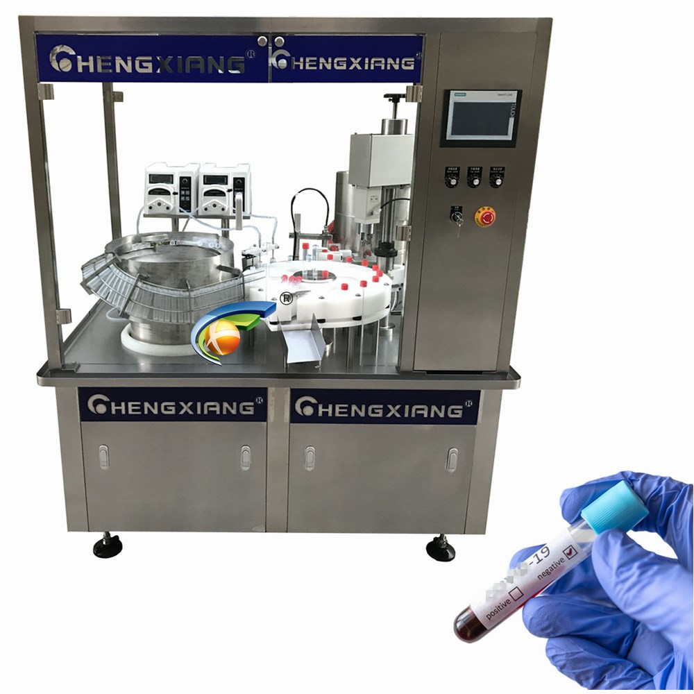Automatic 5 mL Conical Centrifuge Reagent Vaccine Tube Filling And Capping Machine