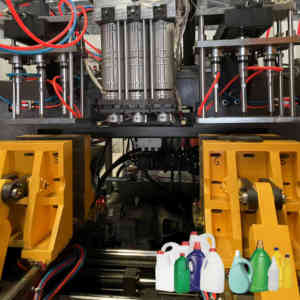 Hdpe 1liter 5L tampilan garis pelumas mesin Pelumas plastik pembuat botol ekstrusi mesin cetak tiup harga - Product Image 3