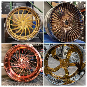 Jantes en alliage forgé Hunt Concave Chrome 2 pièces 22 24 26 28 <span class=keywords><strong>pouces</strong></span> avec capuchon flottant, 5 trous 5x120 5x114.3, jantes chromées, jantes forgées - Product Image 4