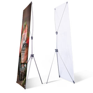 Expositor Publicitario Personalizable de Aluminio con Ruedas para Ferias Comerciales, 80cm <span class=keywords><strong>x</strong></span> 180cm, Interior, Impermeable, Portátil, con Impresión Digital, Fácil de Usar - Product Image 1
