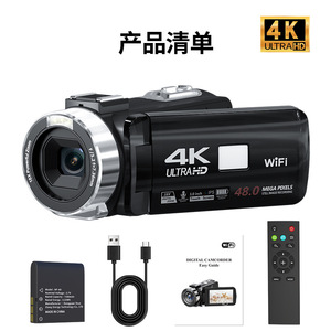 กล้องวิดีโอดิจิตอล 4K หน้าจอสัมผัส 3.0 นิ้ว Ultra HD Wifi กล้องถือมืออาชีพสำหรับใช้งานกลางแจ้ง - Product Image 3