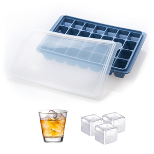 Offre Spéciale Plateau à glaçons carré en silicone créatif à 28 grilles <span class=keywords><strong>Couvercle</strong></span> de moule à glaçons facile à utiliser pour le brassage du whisky à la maison pour la crème glacée <span class=keywords><strong>Amazon</strong></span> T - Product Image 3