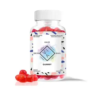 Private Label Health Hair And Nail Vitamins Halal Fruit Candy Gummy oem