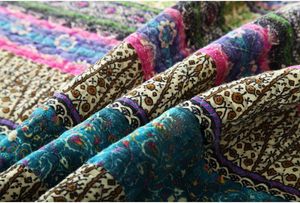 优雅条纹提花棉3件套拼接大号床罩被子套装，带婴儿床床单选项 - Product Image 6