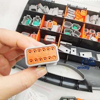 Outils de réparation de faisceaux de câblage pour excavatrice DT06-2S-Kit, Kits de réparation de faisceaux de câblage, Kit de connecteurs, Pince à sertir, Outil de démontage de bornes 2-12 broches IP68