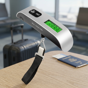 Smart Digital Travel Luggage 50kg Capacity Battery-Powered <b>Scale</b> Portable LCD Display High Accuracy 10g - Product Image 2