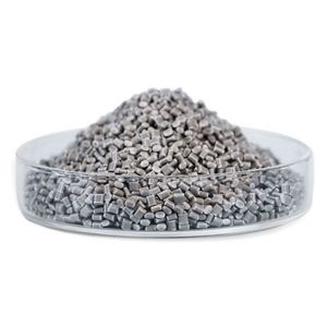 Gray Granular <b>Plastic</b> <b>Pellets</b> for Injection Molding High Strength Impact Resistance PC ABS Flame Retardant Grade - Product Image 1