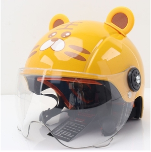 Casco <span class=keywords><strong>de</strong></span> Motocicleta Medio Rostro Marca AWN - Transpirable y Seguro para Niños en Aventuras Ciclistas - Product Image 4