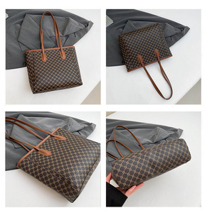 Sac fourre-tout messager en cuir PU pour femme 2025, sac à bandoulière zippé en polyester, grande capacité, tendance, été, hiver, automne, printemps - Product Image 5