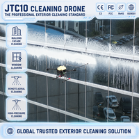 Drone de pulvérisation extérieure de précision pour le nettoyage des centres commerciaux et des bâtiments municipaux, idéal pour l'entretien des centres commerciaux