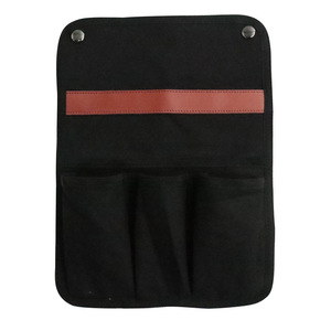 Outdoor Chair Armrest Hanging Bag Canvas <b>Multi</b> Functional Storage Organizer For <b>Camping</b> Khaki - Product Image 3