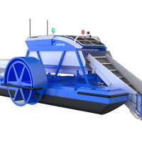 Robot autonome sans pilote pour la récolte des roseaux aquatiques, bateau de tonte pour le nettoyage des lacs et des rivières