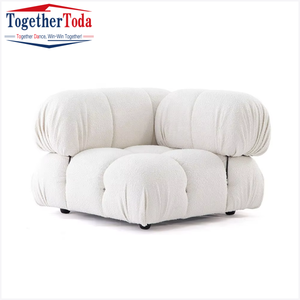 Sofá Seccional Extensible de Terciopelo Inflable de Lujo Moderno con Reclinable para Sala de Estar - Product Image 4