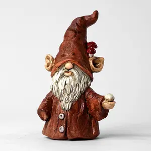 Ywbeyond Heimdekoration handgefertigtes Handwerk Polyresin Gnome Räucherstäbchenhalter Räuchermischbaum Kästenbrenner-Ornamente