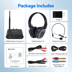 Équipement de disco silencieux sans fil 6 canaux BT avec amplification des basses, batterie 2000 mAh, portée 300 m pour mariages, festivals, fêtes sur la plage, événements scolaires, danse et fitness - Product Image 6