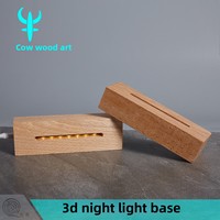 Lampe de bureau LED moderne avec support en ABS et base en bois, pour chambre à coucher, à brancher, rectangulaire, blanc chaud, alimentation USB, intensité réglable, écologique, DIY