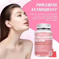Complément Anti-Âge Glutathion Collagène Bonbons Gommeux Éclat Peptides Saveur Fraise Formule Unique Soin de la Peau Soutien Immunitaire