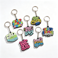 Porte-clés personnalisé 3D en PVC souple et gonflé, motif dessin animé Toy Story, marque PINSHUO, irrégulier, imperméable, léger, impression numérique
