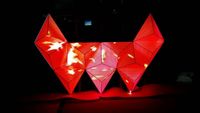 Écran LED triangulaire ALSON LED P5, pas de pixel de 5 mm, taille du module 1/2 370x370 mm