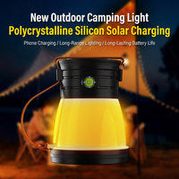 Lanterne de camping solaire LED portable, lampe de poche rechargeable, lampe de secours pour tente, lampe de secours extérieure
