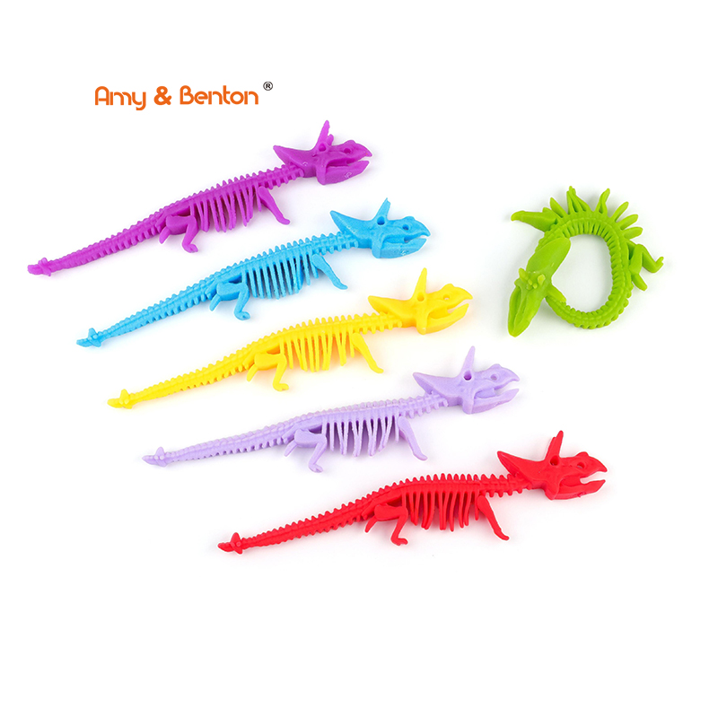 Pulsera De Dinosaurio Para Niños Ajustable - Resina Y Cuentas, Regalo Para Cumpleaños O Día Escolar