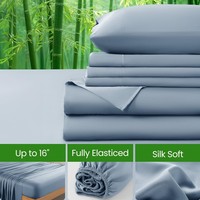 Cloudland Lüks Hipoalerjenik Sertifikalı FSC Onaylı 300TC Dokuma Bambu Lyocell Yorgan Yüzeyi Seti Her Mevsim İçin