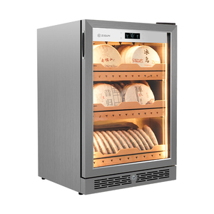 Zieun bán buôn Tủ trà cửa kính bằng thép không gỉ với kiểm soát nhiệt độ không thấm nước độ ẩm bền chắc chắn chốt - Product Image 2