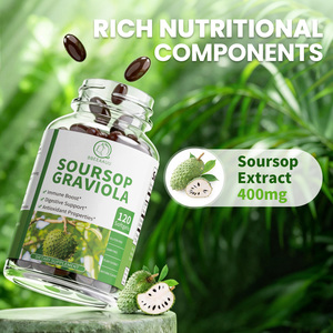 Softgel di Graviola (Soursop) 400mg all'ingrosso - Annona Muricata Antiossidante, Supporto Immunitario, Salute del Fegato, Corossol, Guanabana, Sirsak - 120 capsule - Product Image 5