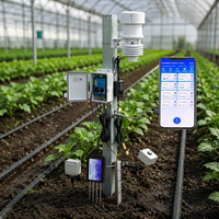Capteur de température et d'humidité du sol CE RoHS 2 en 1, analyseur de sol RS485, surveillance à distance pour l'agriculture en serre intelligente