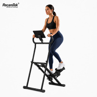 Máquina de Ejercicios para Fitness Corporal, Escaladora, Equipo de Ejercicio para Personas Mayores, Máquina Escaladora con Resistencia Ajustable y Superficie Antideslizante