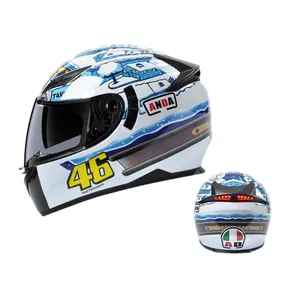 Unico Abs Full Face caschi moto 3C moto casco moto doppio occhiali da sole moto casco con luce di controllo