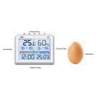 Thermomètre-hygromètre D6 avec affichage de la température et de l'humidité, valeur maximale et minimale, pour la crèche, le jardin, la maison, le laboratoire, le musée, le bureau