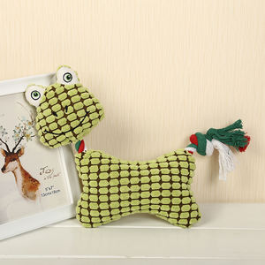 Giocattoli interattivi per cani e animali da masticare <span class=keywords><strong>Pet</strong></span> <span class=keywords><strong>Pet</strong></span> <span class=keywords><strong>Pet</strong></span> <span class=keywords><strong>Pet</strong></span> durevole eco-friendly PP cotone peluche rana coniglio Design cartone animato gioco quotidiano Opp Bag - Product Image 3