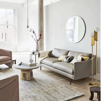 Lampe sur pied LED moderne avec cadre en métal doré de style nordique pour la décoration du salon et de la chambre
