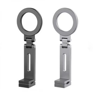 360 rotate foldable magnetic mobile phone holder Desk Biner Travel Journey universal metal stand bracket flexible bracket travel - Product Image 1