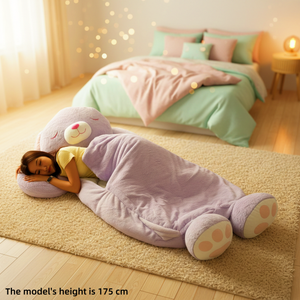 Saco de Dormir de Peluche Estilo Oso de Peluche, Saco de Dormir Envolvente Acogedor, Saco de Dormir Extra Grande de Peluche - Product Image 2