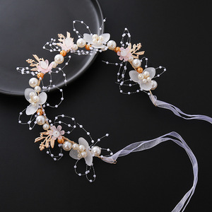 Serre-tête de demoiselle d'honneur, accessoires de <span class=keywords><strong>cheveux</strong></span> pour demoiselle d'honneur, serre-tête de princesse en strass et perles, serre-tête de mariée pour <span class=keywords><strong>mariage</strong></span> - Product Image 3