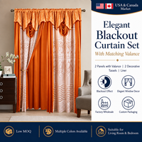 Lot de 2 rideaux occultants de luxe prêts à poser pour chambre et salon – Vente en gros usine