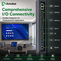 Amdox ES Ultra 65/75/86/98 Inch 4K All-in-One Digital Interactive Whiteboard Smart LCD Flat Panel Aluminum Alloy Frame 48MP AI