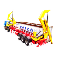 37 tonnes Lifter Capacité Conteneur Latéral Chargeur 20ft 40ft auto chargement conteneur Camion semi-remorque