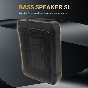 Podofo Nouveau - Haut-parleur de caisson de basses de voiture fin 8*12 SLIM alimenté 12V Caisson de basses de voiture 100W Audio de voiture Sous le siège Woofer Automobile - Product Image 2